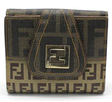 Fendi Juka PVC Bi-fold Wallet with Gold Hardware 8M0188 28257556