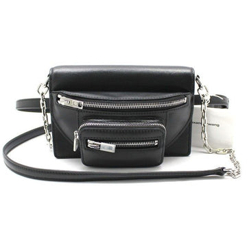 Alexander Wang Black Leather Attica Small Belt Bag Shoulder Bag 28257336