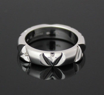 Louis Vuitton White Gold LV Bolt Ring 50 28257554
