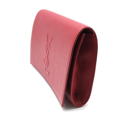Saint Laurent Red Leather Belle Du Jour Clutch 361120 28257270