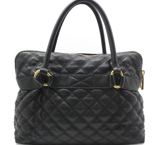 MARC JACOBS Schwarze Leder Quilting Schleife Bruna Tote Bag 28257522