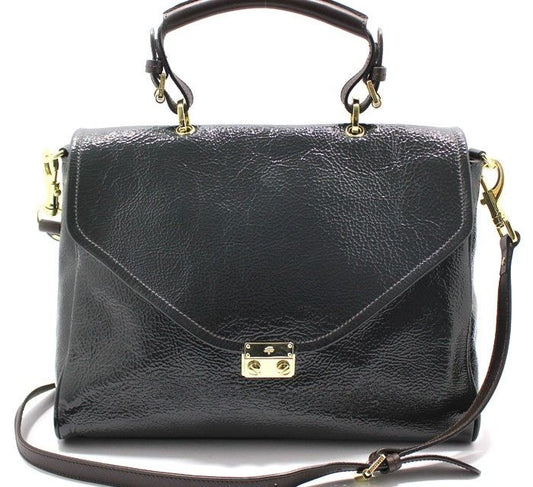 MULBERRY ダークグレーのペイデント金具ニリーショルダーバッグ 28257385