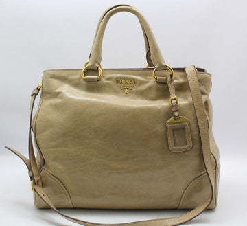 PRADA Beige Vitello Shine Schultertasche 2325 28257317