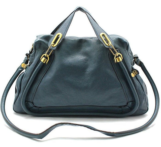 CHLOE 8HS890 パラティ ラージ ゴールドトーン ショルダーバッグ 28257328