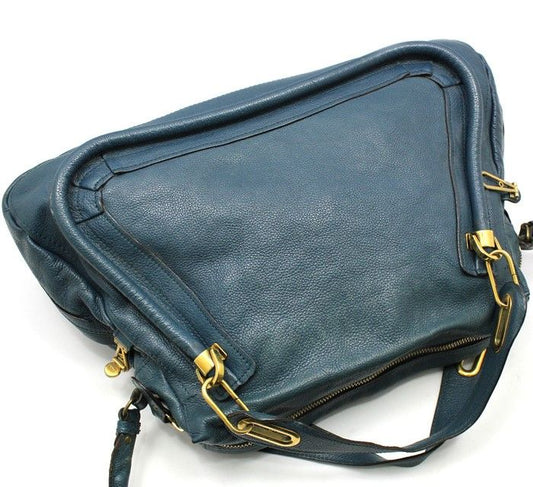 CHLOE 8HS890 パラティ ラージ ゴールドトーン ショルダーバッグ 28257328
