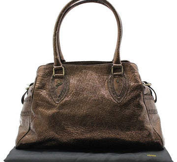 FENDI ブラウンメタリックショルダーバッグ 8BN162 28257301