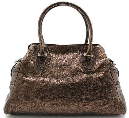 FENDI 8BN162 ブラウン ブロンズ メタリック ショルダーバッグ 28257301