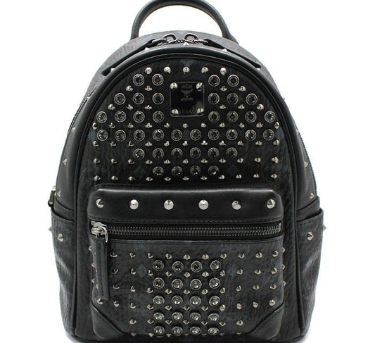 MCM MWK6SVI86 ブラック ビセトス スターク スタッズ ミニ バックパック 28257410