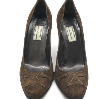 Alberta Ferretti Brown Suede High Heel Shoes 34.5 28257255