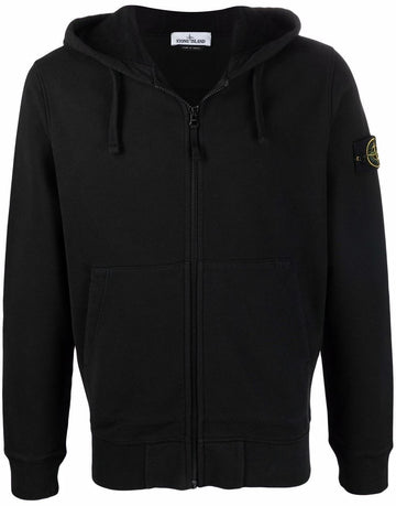Stone Island Embroidered Hooded Zip Jacket 27643936