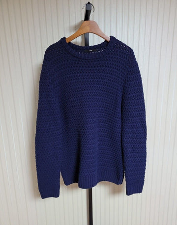 SYSTEM 100 Homme Purple Woven Cashmere Knit 27607458