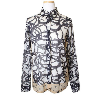 DRIES VAN NOTEN ドリス ヴァン ノッテン プリンティング シャツ M 26809136