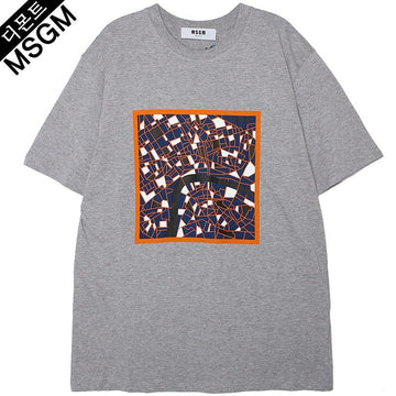 MSGM 16 SS メンズ ロンドン 半袖Tシャツ グレー 96 2577 36848592