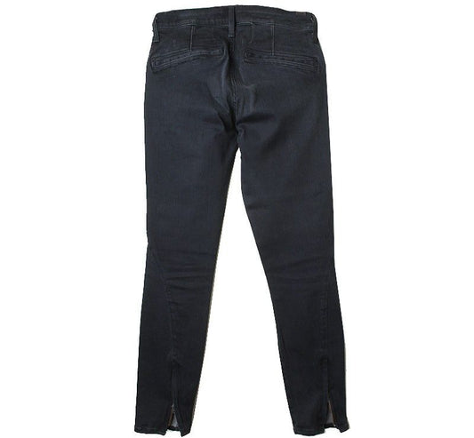 HELMUT LANG Schwarze Ankle Zip Skinny Denim Hose 26 26809773