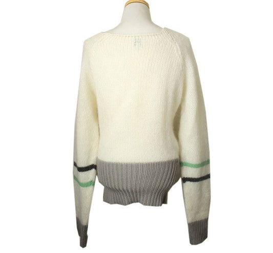 Armani Collezioni Ivory Stripe Knit 55~66 26809716