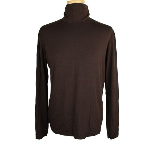 ISSEY MIYAKE Issey Heart Dark Brown Polo Neck Top 2 26807145
