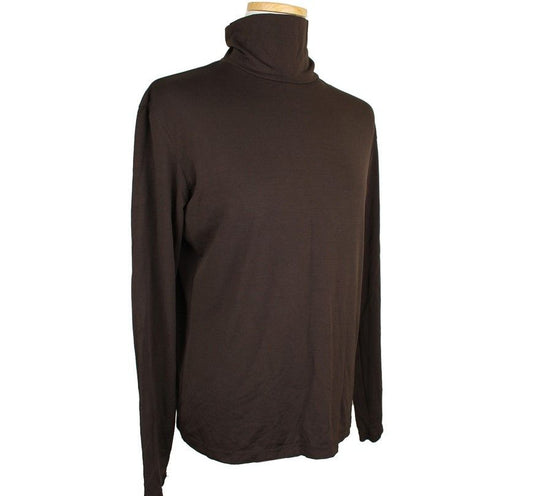 ISSEY MIYAKE Issey Heart Dark Brown Polo Neck Top 2 26807145