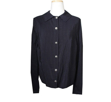 Versace Black Stripe Shirt 55 32694963