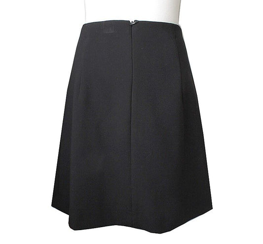 Sandro Black Leather Detail Skirt 1 31326436