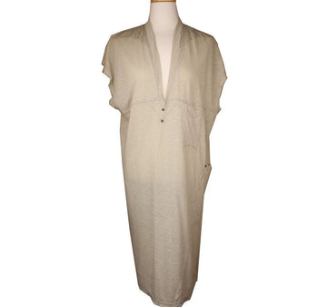 ISABEL MARANT ライトグレー リネン ノースリーブ ワンピース M 26809393