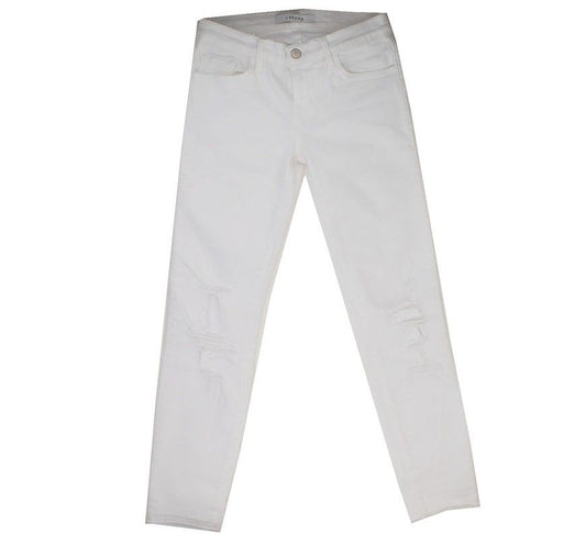 J BRAND Weiße beschädigte Skinny-Jeans 24 26810020