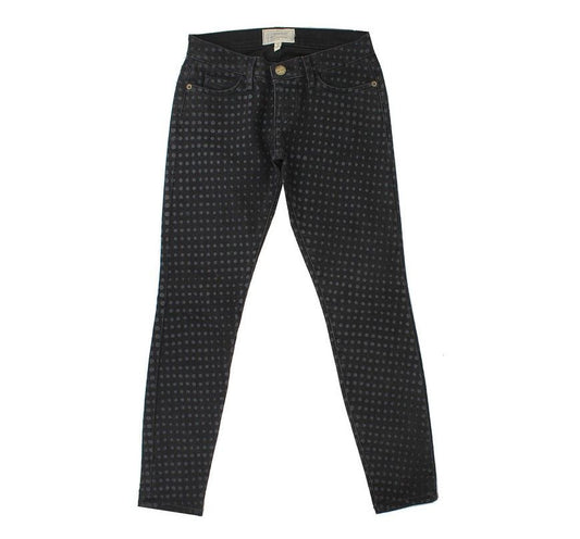 CURRENT ELLIOTT Current/Elliott Dunkelgrau gepunktete Denimhose 24 26809715