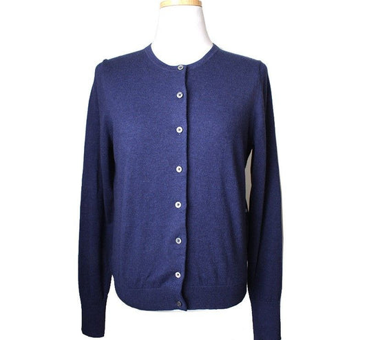 PAUL SMITH Blau gepunkteter Baumwollstrick-Cardigan S 26809745