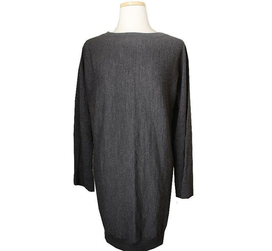 Zadig & Voltaire XS Gray Sequin-Embellished Wool Knit Dress 26809963
