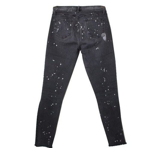 J BRAND Graue Print-Wash Skinny Denim-Jeans 26 26809810