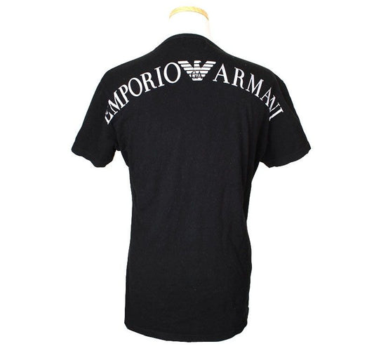 Armani Emporio Black Cotton Stretch Top L 26807187