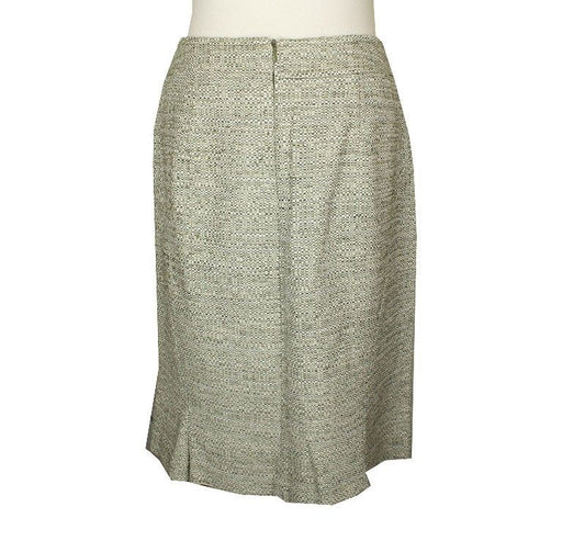MaxMara Khaki Green Cotton Blend Tight Skirt 66 26809294