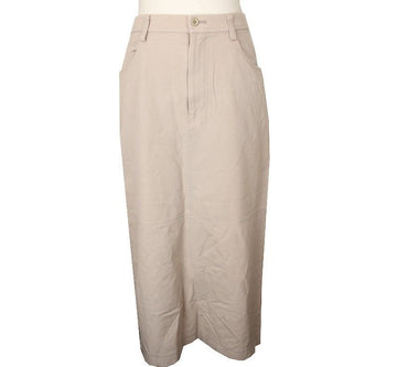 ISSEY MIYAKE Issey Beige Baumwoll-Split-Skirt M 26809387