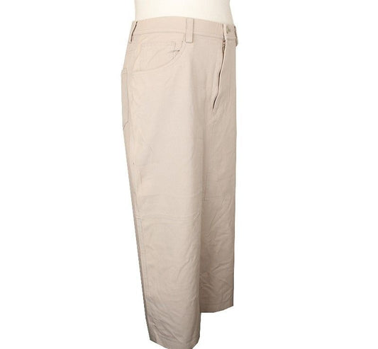 ISSEY MIYAKE Issey Beige Cotton Slit Skirt M 26809387