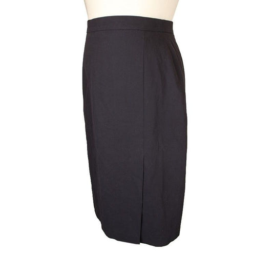 MaxMara Dark Gray Cotton Slit Skirt 38 26809104