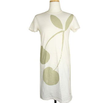 Sonia Rykiel Ivory Light Green Print Dress XS 26809420