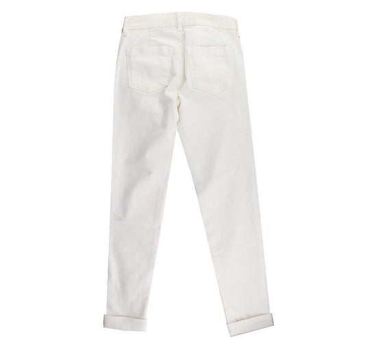 THEORY X-Jaybrand Weiße Skinny Roll-Up Denim-Hose 24 26809765