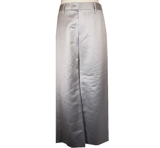 ISSEY MIYAKE Issey FETE Glänzende Silber Weite Hose 1 26809849