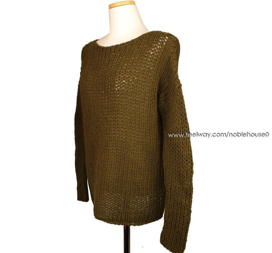 Vince Khaki Wool Knit XS 26810013