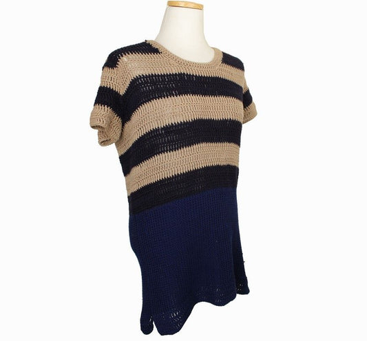 Burberry xs Brit Colorblock Knit Top XS 26809712