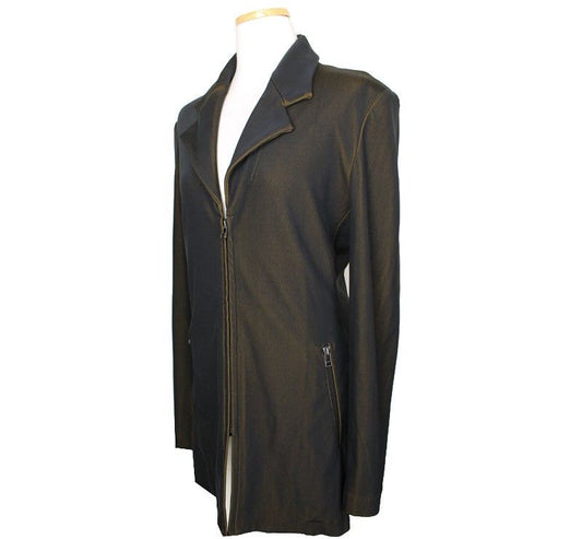 ISSEY MIYAKE Issey Zwei-Ton Rippstrick Zip-Jacke 66 26810147