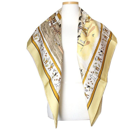 Hermes Retour a la Terre Silk Scarf 37254491
