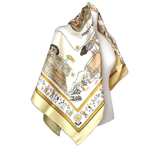 Hermes Retour a la Terre Silk Carre Scarf 37254491