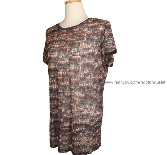 Isabel Marant Étoile Printed Linen T-Shirt S 26807394
