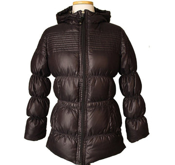 ARMANI Kids Metallic Dunkelbraun Hoodie Daunenjacke 10 Jahre 26811948