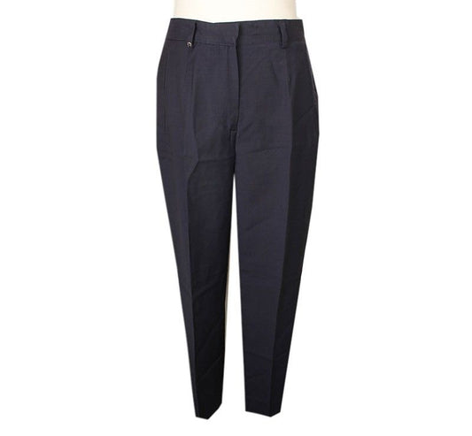 AIGNER Jin Navy Logo Dekorierte Wollhose 40 37447357