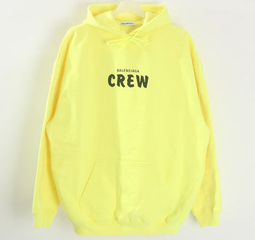 BALENCIAGA Crewneck 20FW CREW Logo Hoodie Oversized Lime 18449487