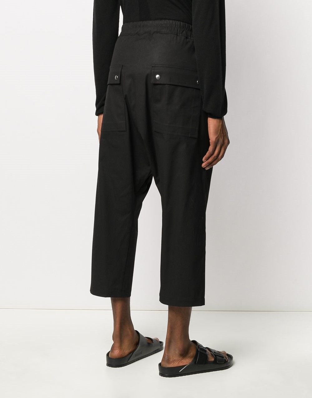 Rick Owens 20SS Men's Front Zip Bella Cropped Pants Black 18449476