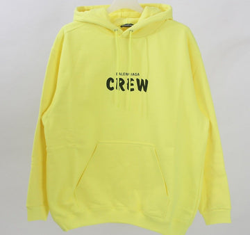 Balenciaga Crew Neck 20FW CREW Logo Hoodie Oversized Lime 18449525