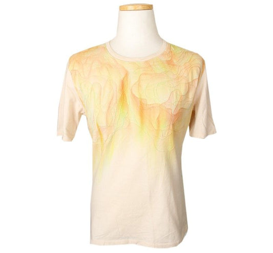 ISSEY MIYAKE Silk Applique Printed Cotton T-Shirt 2 26807347