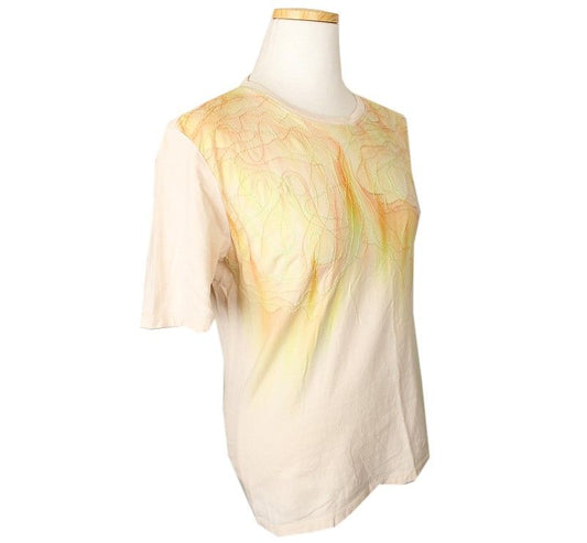 ISSEY MIYAKE Silk Applique Printed Cotton T-Shirt 2 26807347